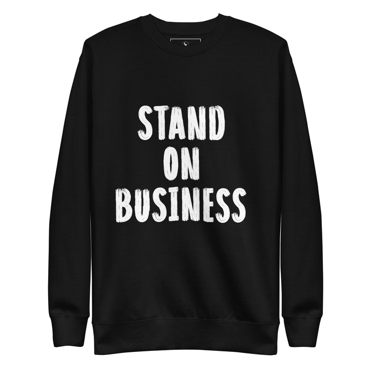 Stand On Business Crewneck Sweater (Black)